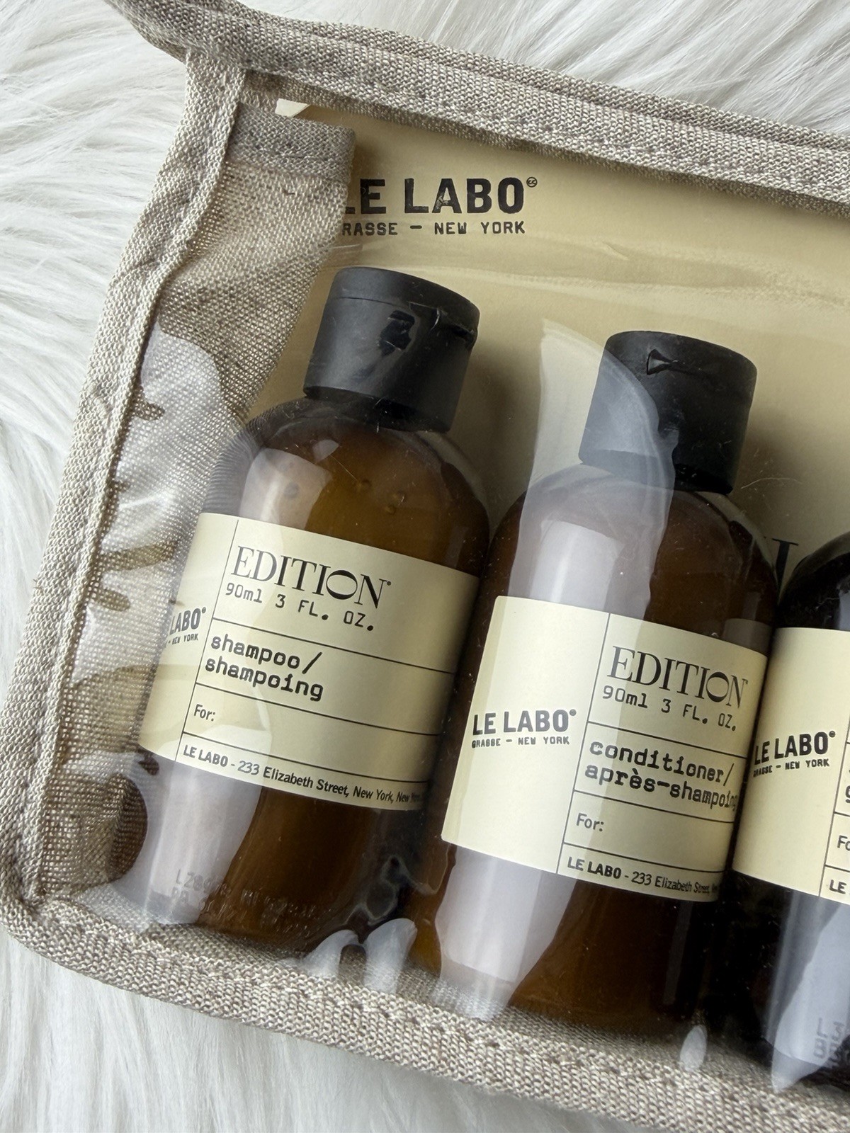 Le Labo Édition Travel Gift Set 4 x 90ml Bottles 3oz Each Black Tea Fragrance