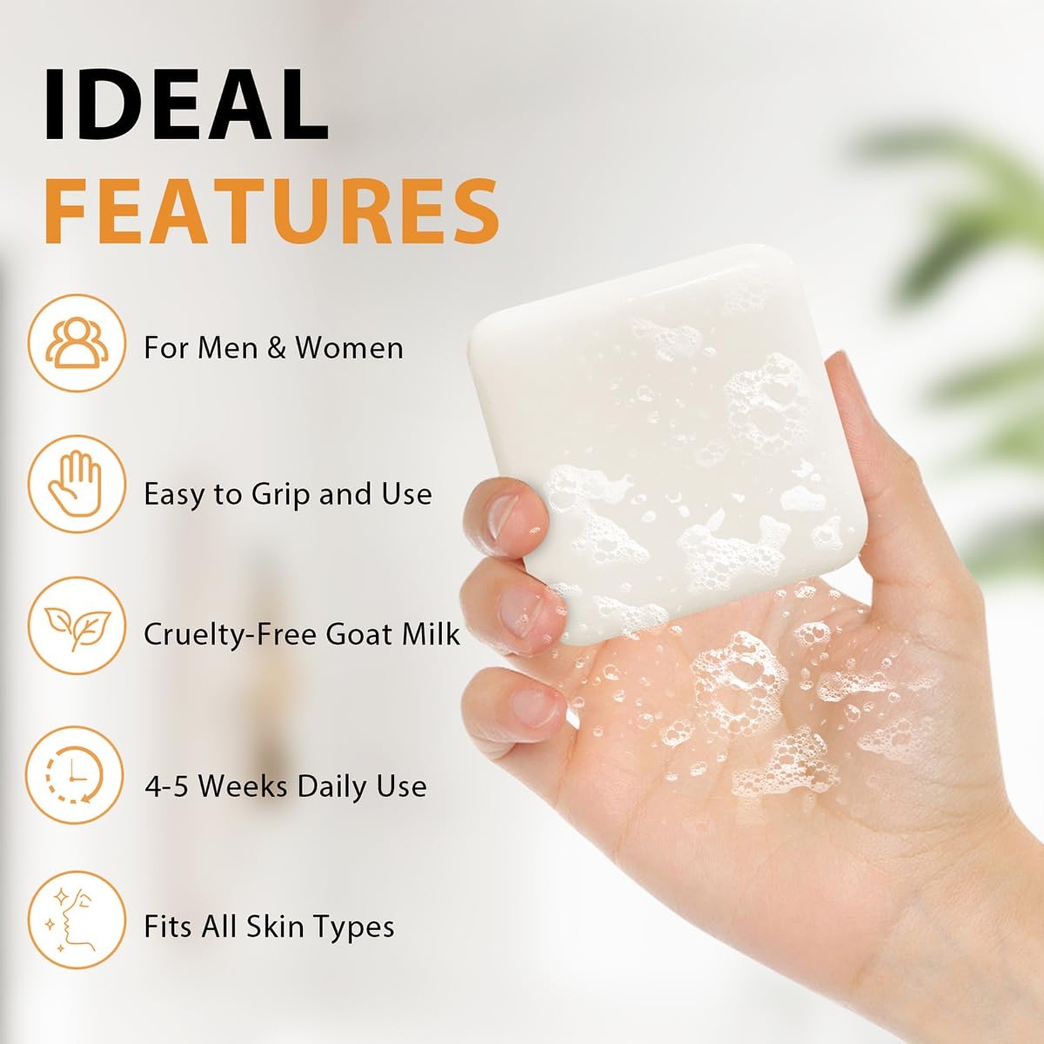 Goat Milk Soap Bar 3 Packs – Natural Moisturizing Soap Bar for Men Women All …