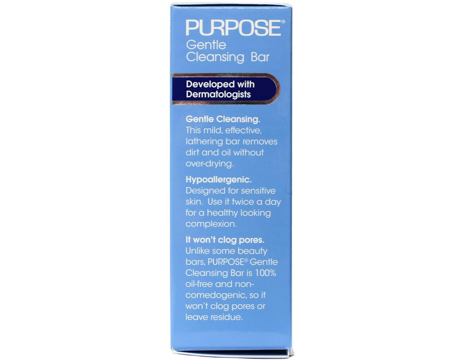 PURPOSE Gentle Cleansing Bar, Developed with Dermatologists for All Skin Types,