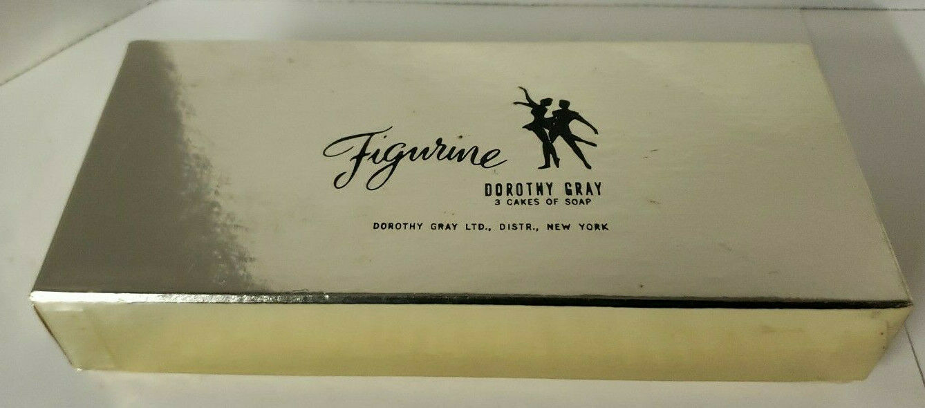 Vintage Dorothy Gray “Figurine” 3 Bar Soap Set in Original Box Rare U34