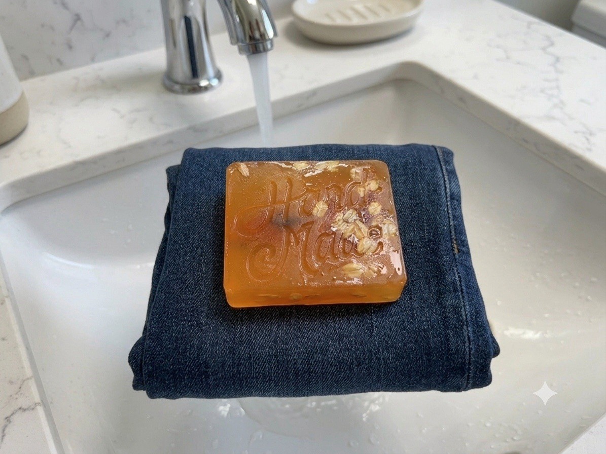 HANDMADE ARTISAN HONEY OATMEAL WITH DRIED LILLIES