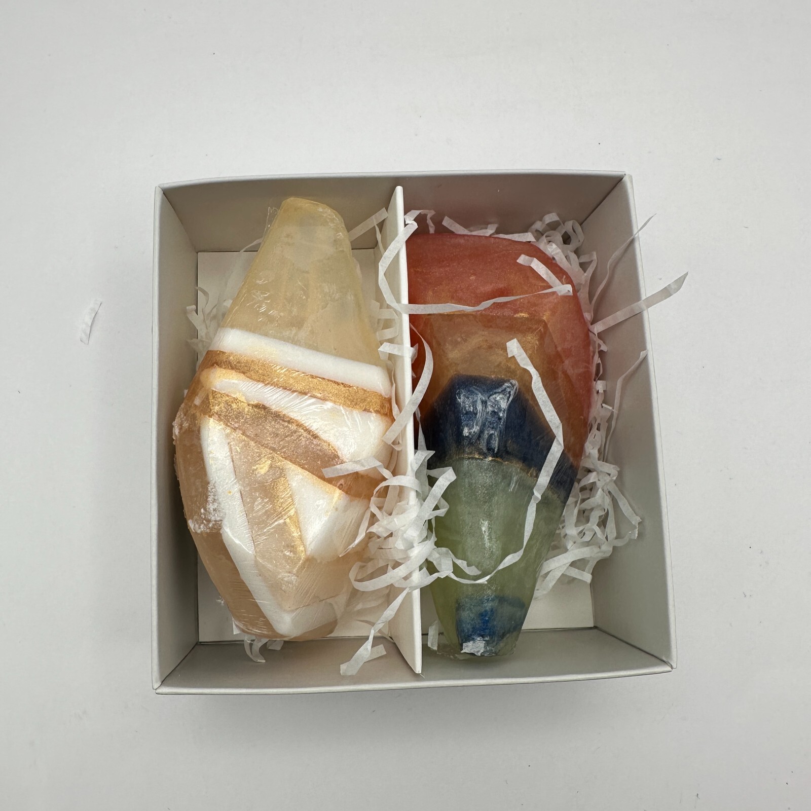 Earth & Home Gemstone Rock Soap 2 Piece Set 5.3oz Each Crystal Shape Gift NEW