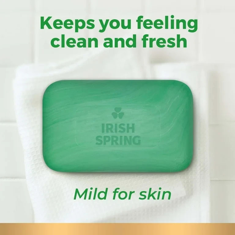 IRISH SPRING BAR SOAP ORIGINAL CLEAN 4 OZ 20 PK FREE SHIPPING!!