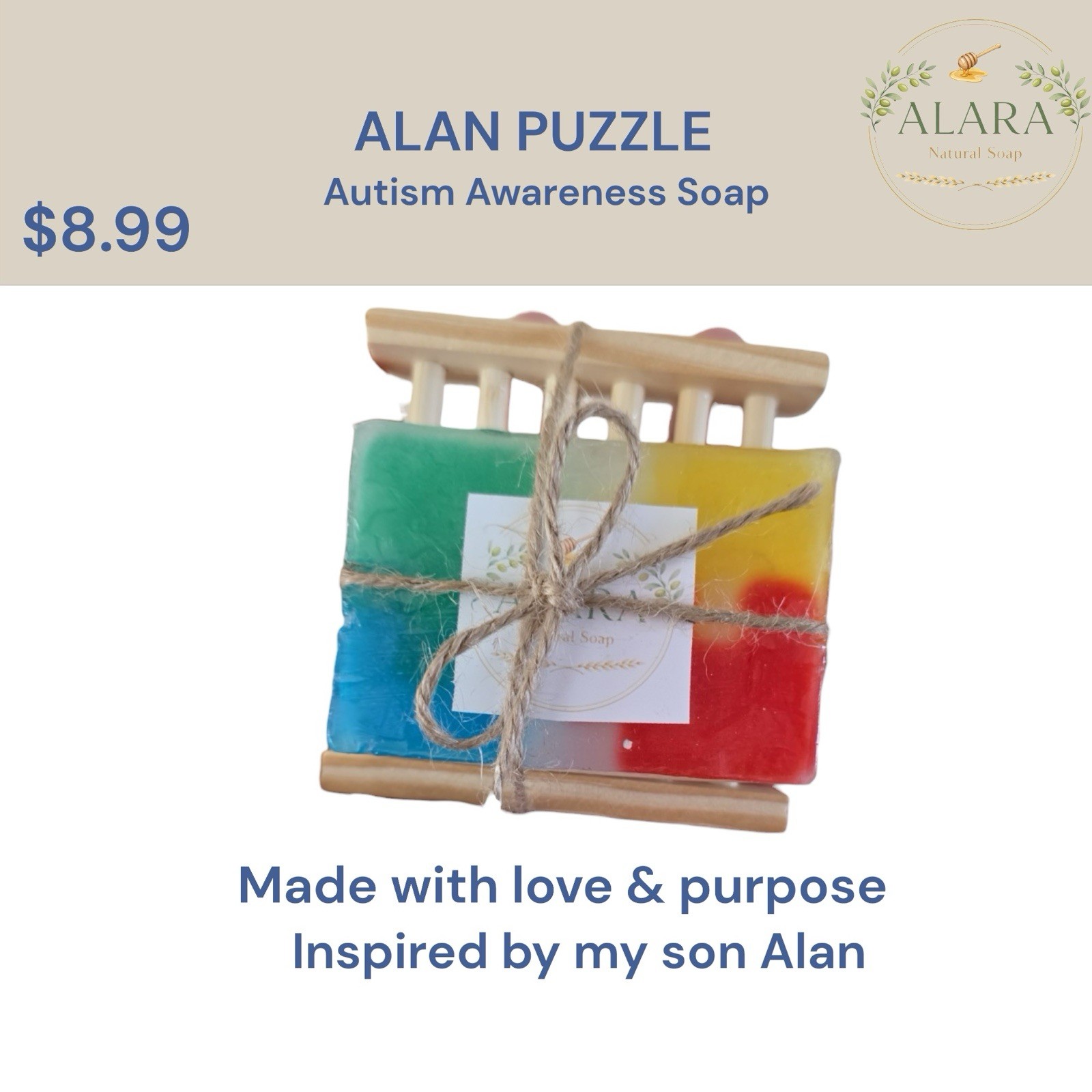 Handmade Natural Soap – Unique Design – Skin Loving Care – ALARA