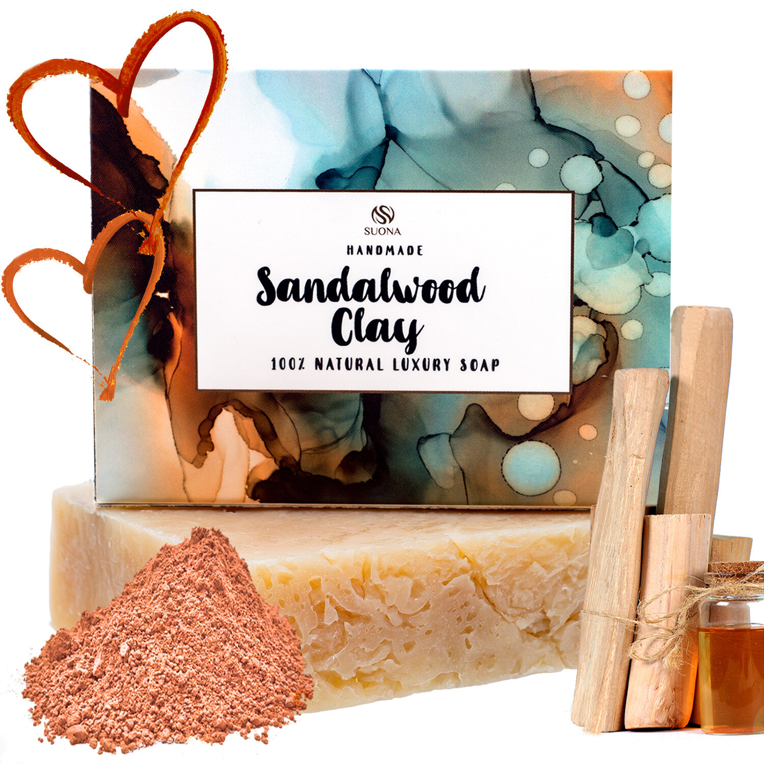 Sandalwood Body Bar Soap For Men – All Natural Goats Milk Face & Body Cleanser