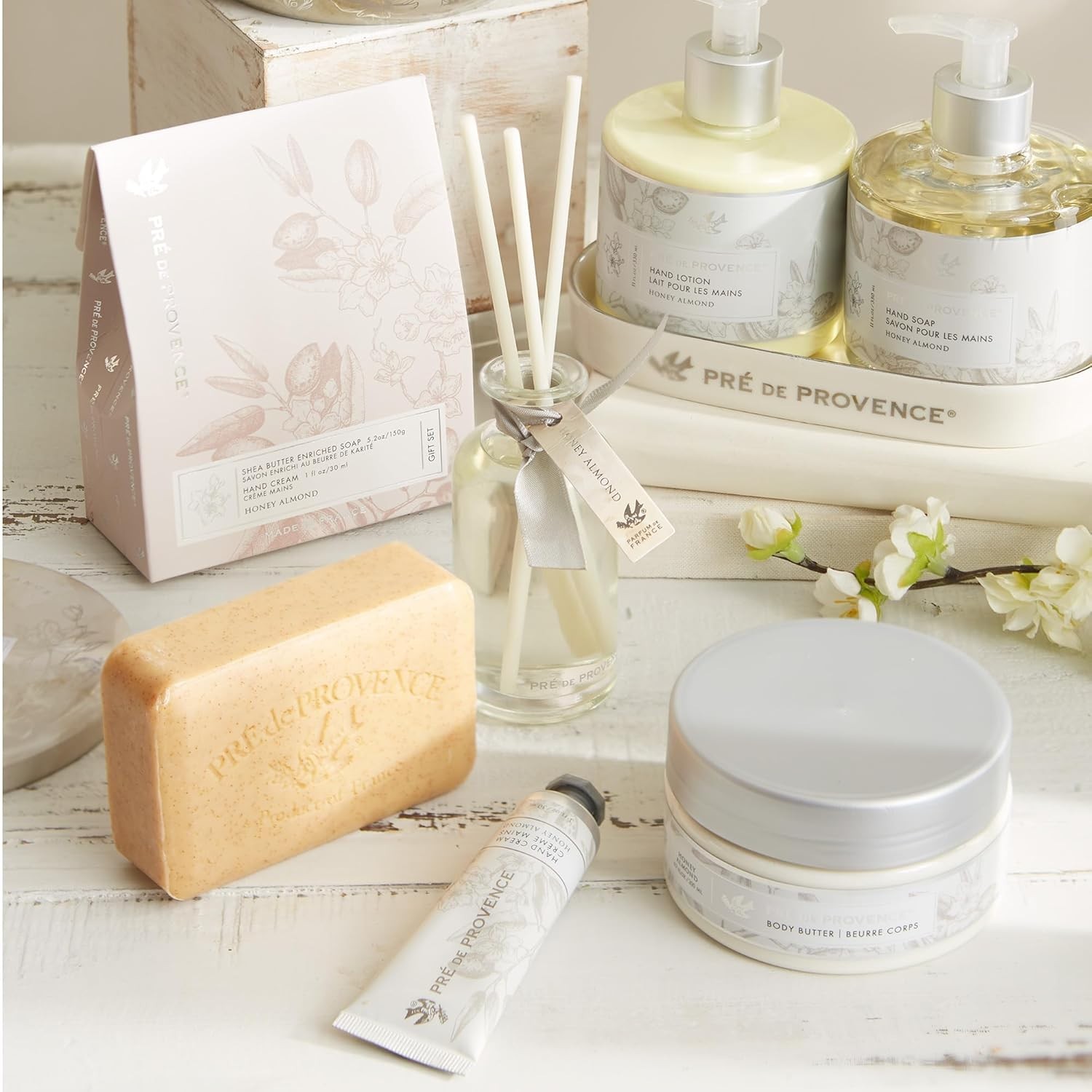 Artisan French Soap Bar 8.8 oz – Rich Lather with Honey Almond & Shea Butter