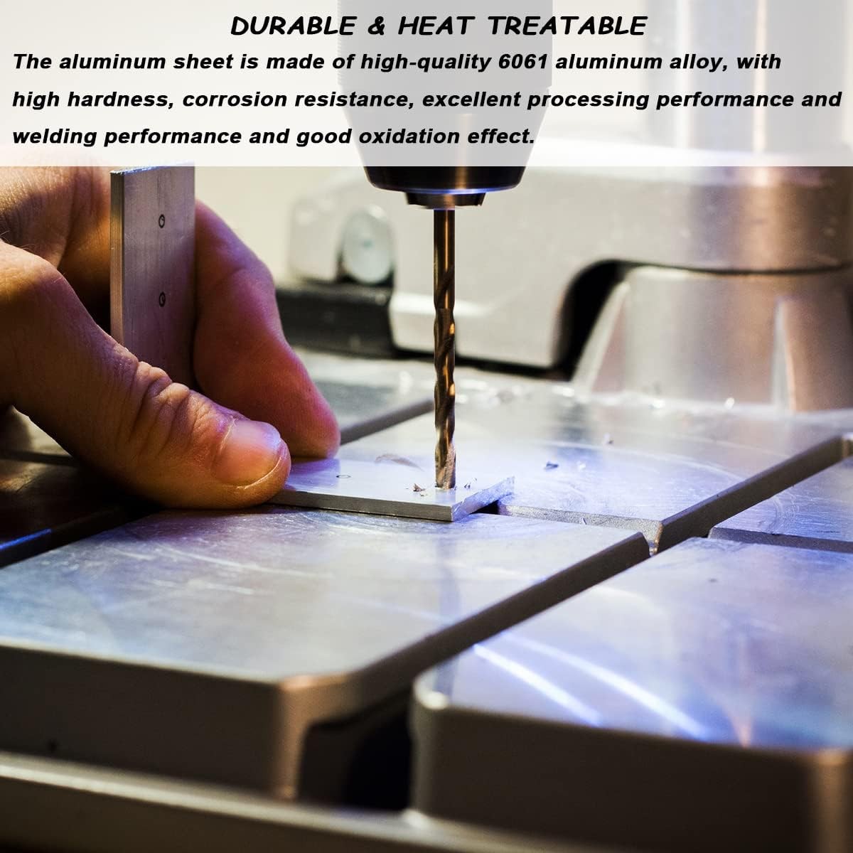 2 Pcs Square Aluminum Flat Bar, 1/8”(3mm) Thickness x 2” Width x 12” Length,