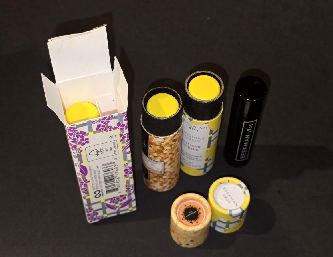 LOT of 4 BEEKMAN 1802 GOAT MILK LIP BALM ASSORTED 4.2 g / 0.15 fl oz