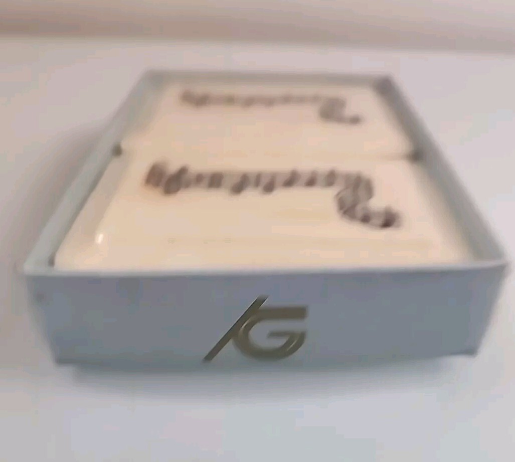 Vintage Katherine Gray French Milled Soap w/ Cold Cream 2 Bar Music Notes New