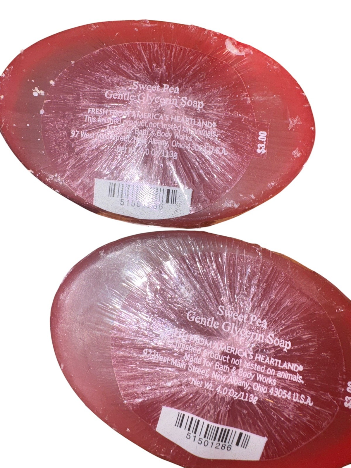 LOT OF 10 BATH BODY WORKS GENTLE GLYCERIN SOAP MIXED Cotton Sweet Pea Moonlight