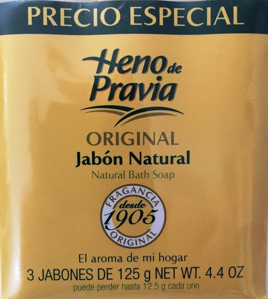 Heno de Pravia Organic Bath Soap – 3 Bars of 4oz Each, Vitamin E Infused