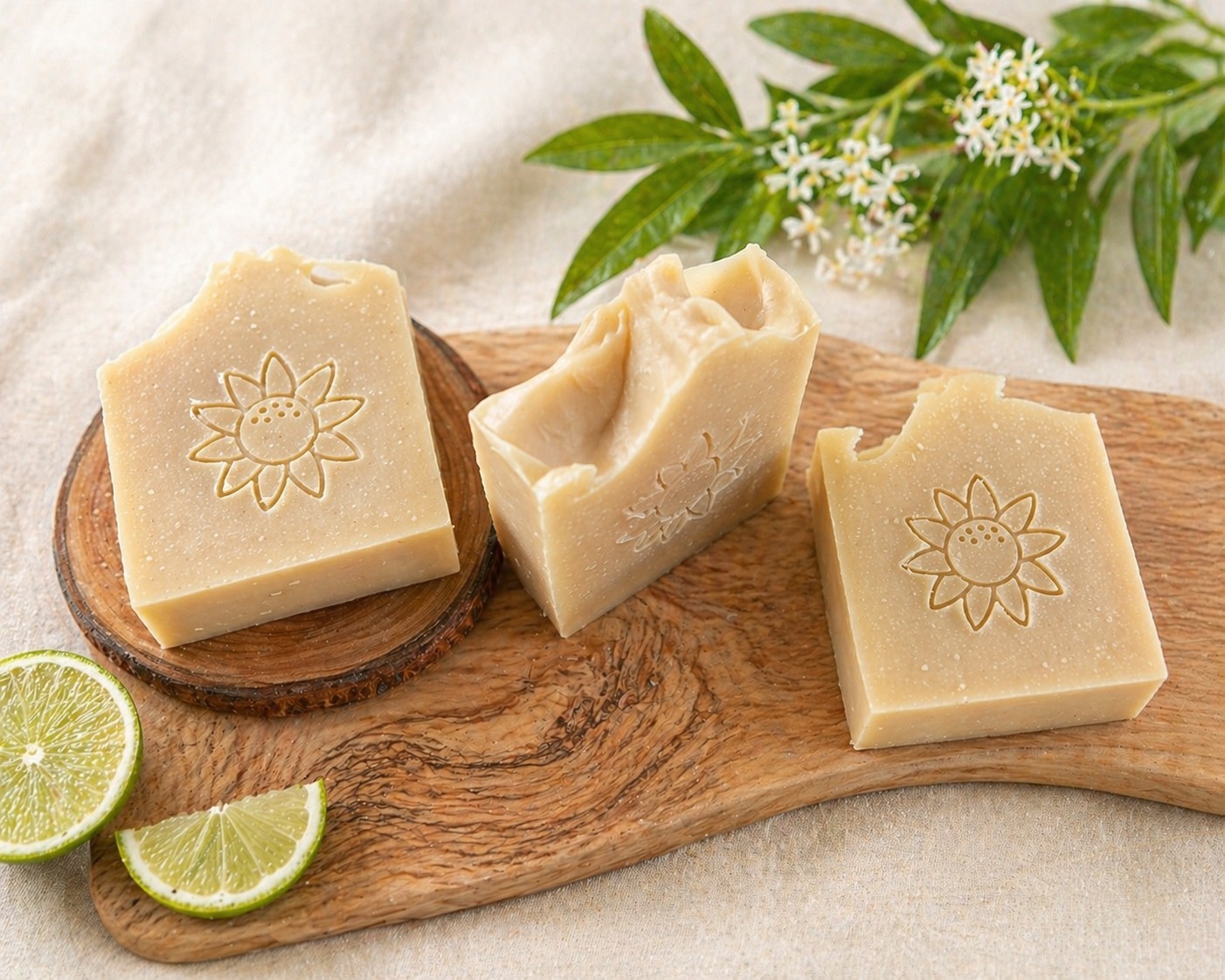 Lime Verbena. Handmade Tallow Soap. Goat Milk Soap. Aloe. Tallow. Homemade Soap.