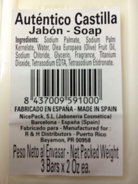 24 JABON CASTILLA MADE IN SPAIN EACH 2.0 OZ EIGHT 3 PACKS