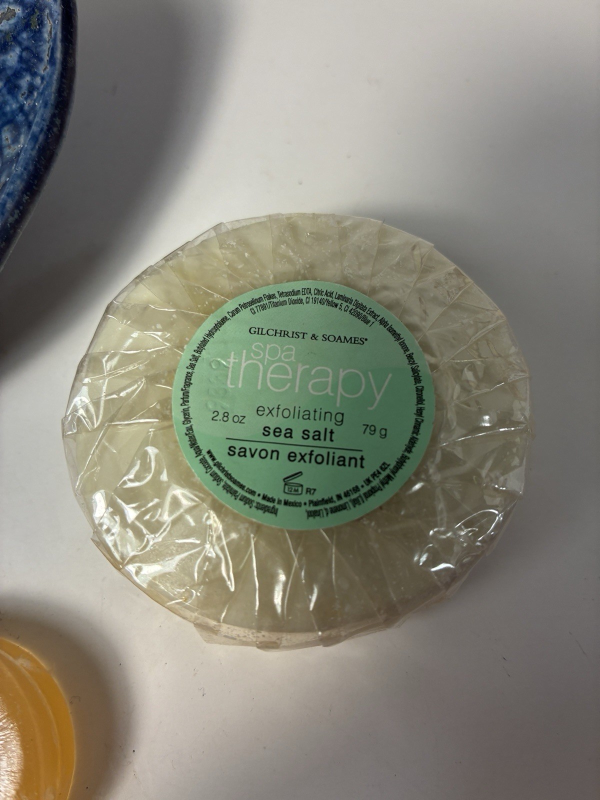 Gilchrist & Soames Soap Lot Oatmeal, Sea Salt Exfoliating Soap, Glycerin + Dish