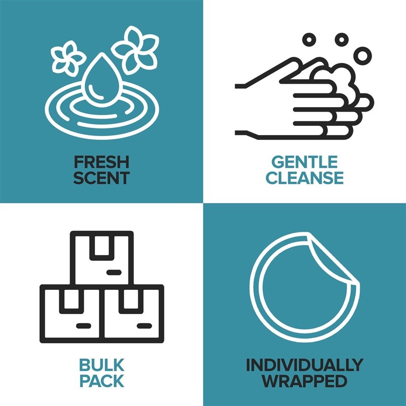 Stock Your Home Bulk Hotel Soap Bars 100 Ct Fresh Scent Travel Size Hand Soap