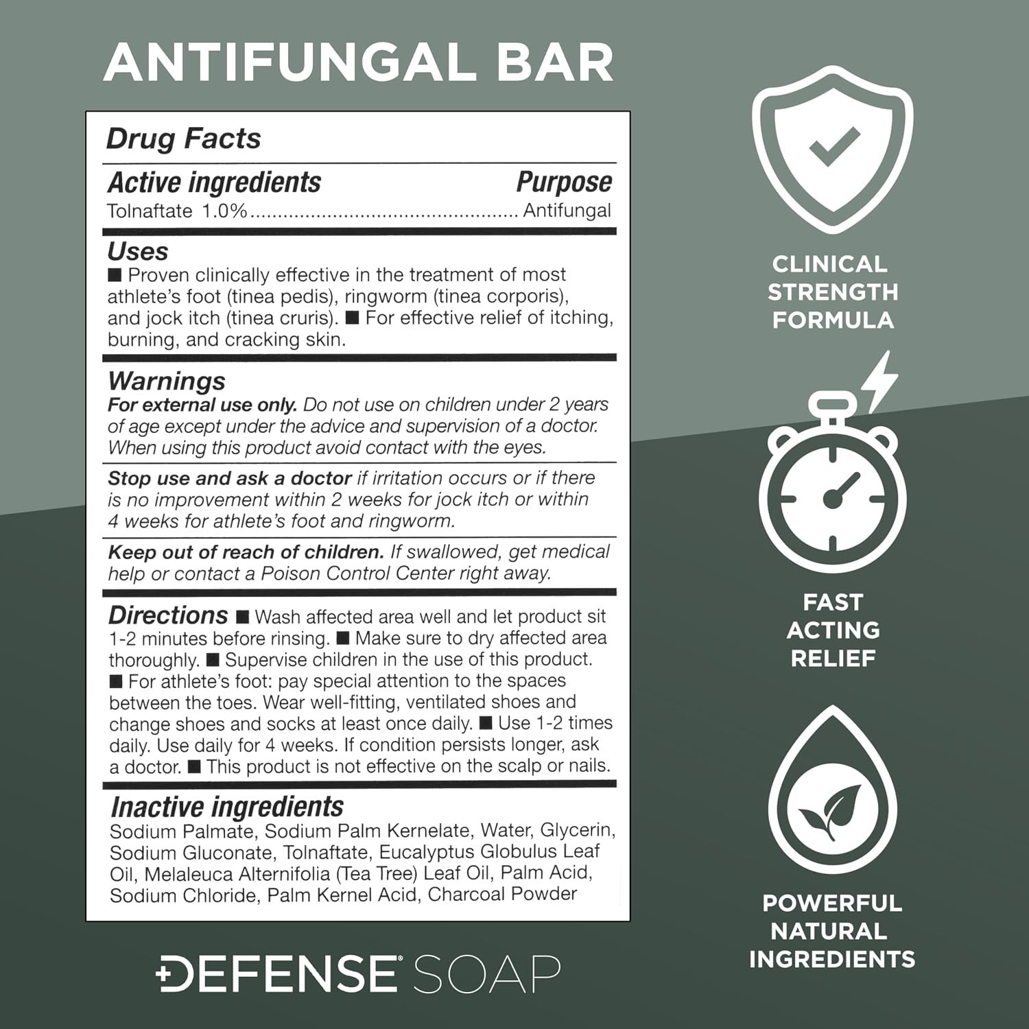 Natural Tea Tree Medicated Soap – 2 Bars for Quick Relief from Fungal Infections
