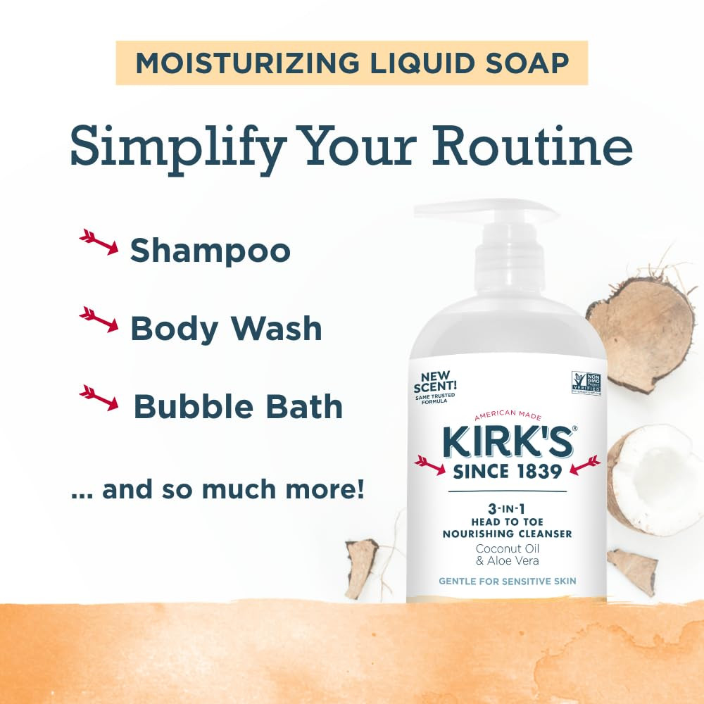 Citrus Twist 3-In-1 Nourishing Cleanser and Travel Bar Soap, Shampoo Body Wash B