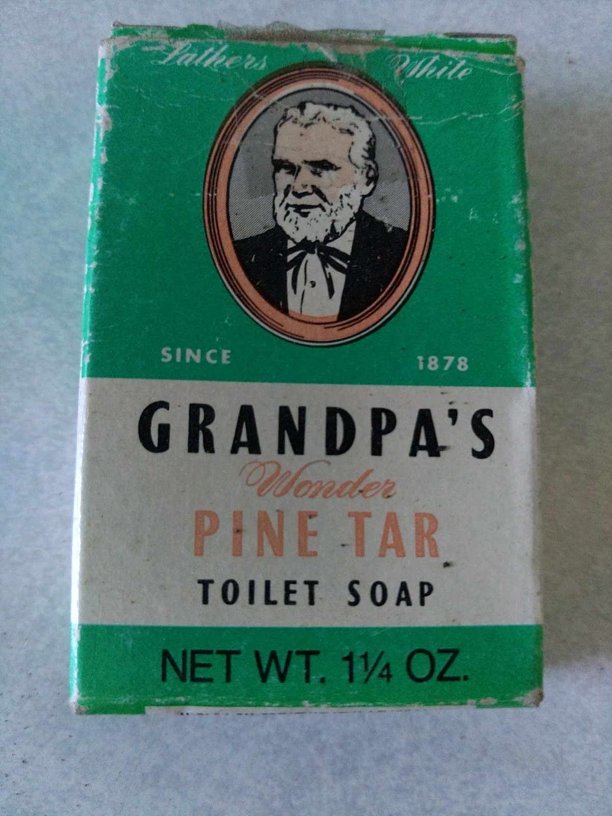 Vintage Grandpa’s Wonder Pine Tar Toilet Soap 1.25 Oz Never Used