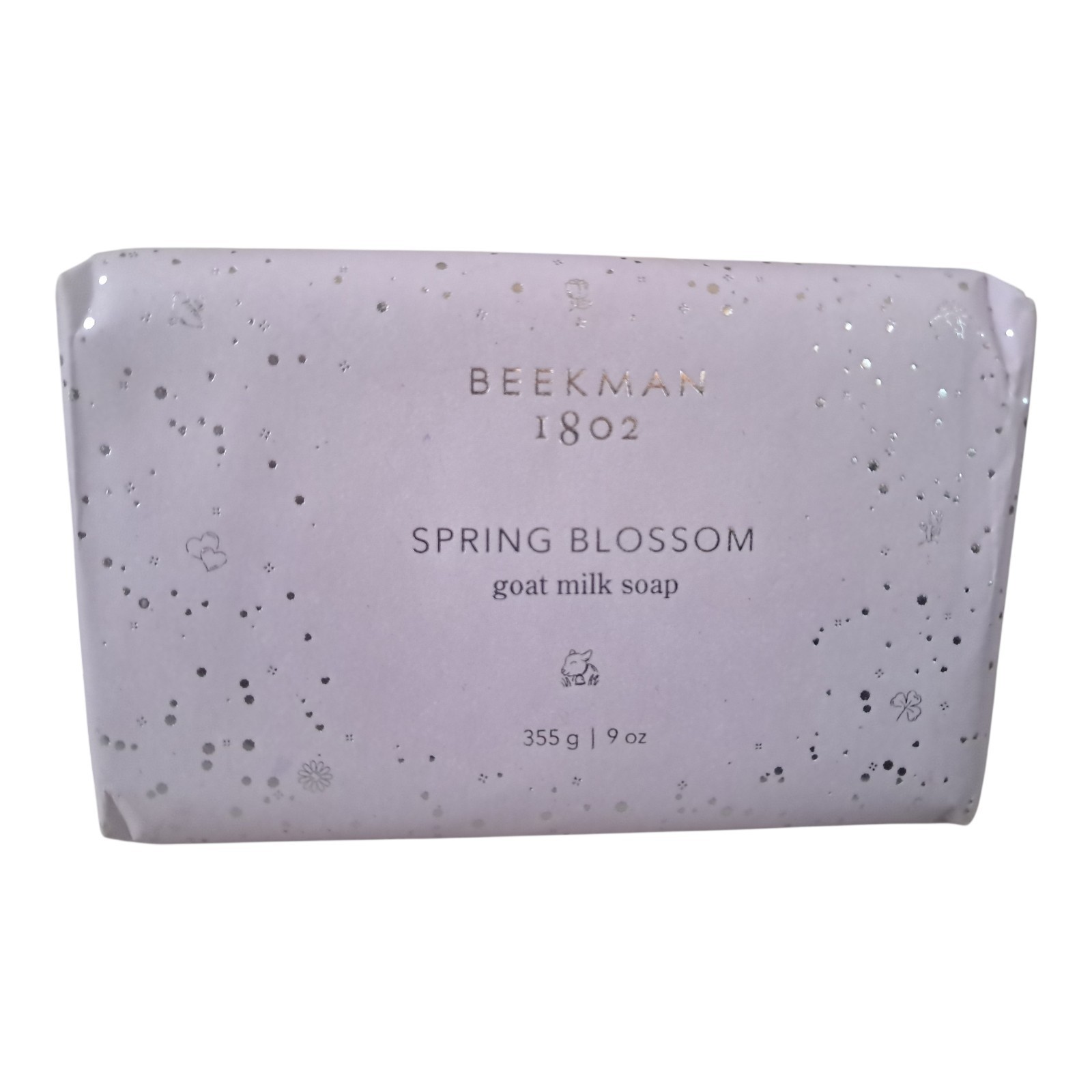 BEEKMAN 1802 SPRING BLOSSOM GOAT MILK SOAP, SEALED 9 oz. JUMBO BAR!!!!
