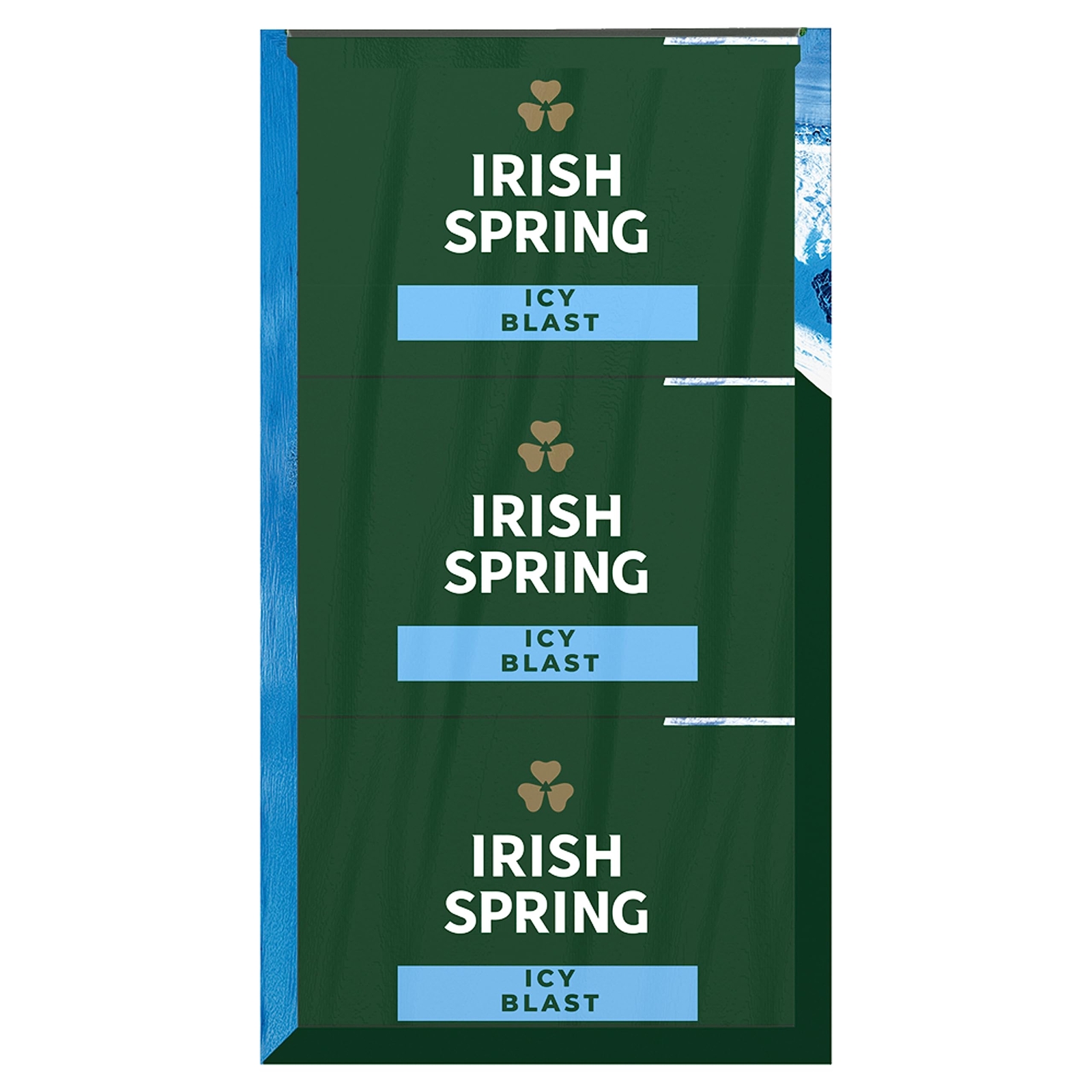 Irish Spring Icy Blast Bar Soap 24 Pack 3.7 Oz Deodorant Soap For Men
