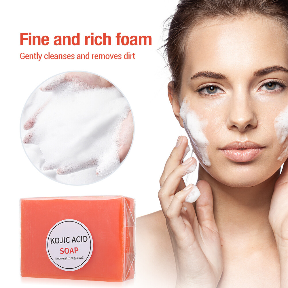 2x Kojic Acid Soap Dark Skin Cleansing Whitening Bleaching Lightening Body Soap