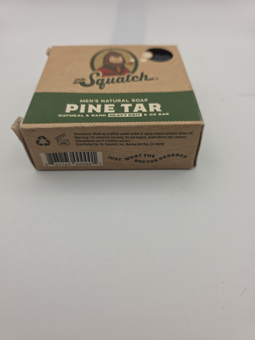 4-Pack Men’s Dr. Squatch Pine Tar Natural Bar Soap Heavy Grit Cold Process 5 oz.