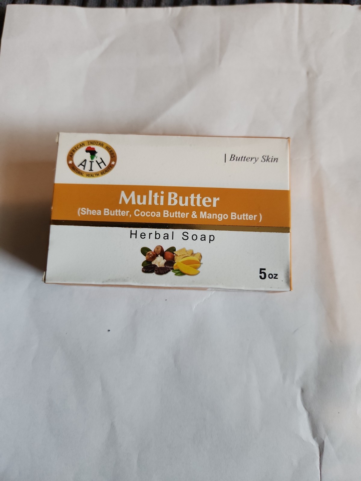 Multi Butter Herbal Soap Bar. Two Available.