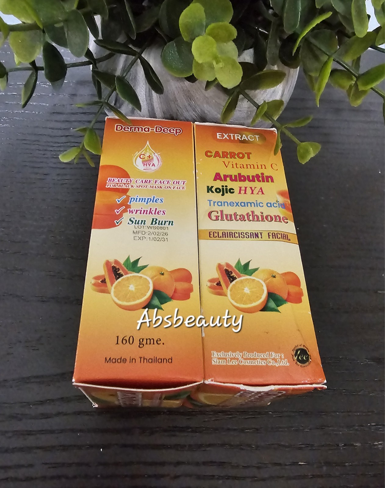Lab White Orange Papaya 5in1 Whitening Soap With Vitamin C ➕️Hya, 1pc
