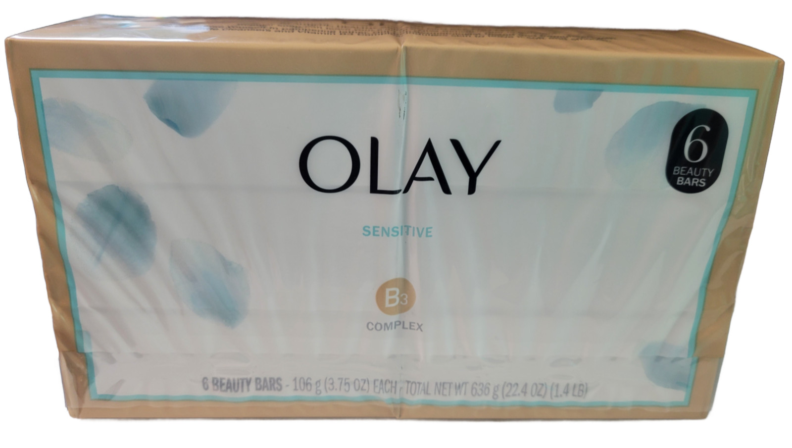 Olay Sensitive Skin Beauty Bar Soap with B3 3.75oz Each New 6 Bars Total HTF