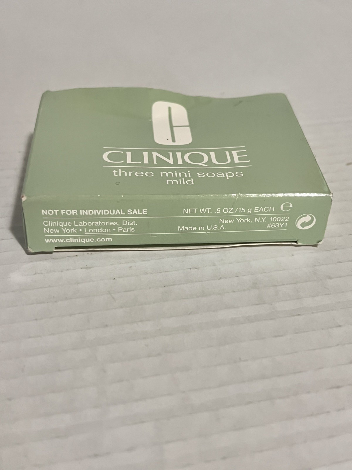 Clinique 3 Mini Bar Soap Mild For Skin Type 2 Dry Combination 1.5oz sealed RARE