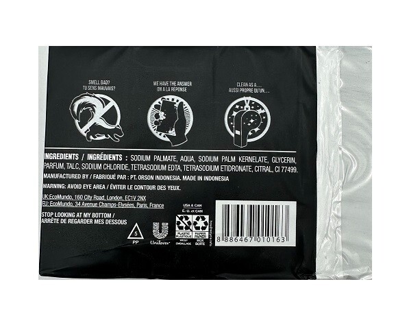 2X4 Pack Axe Dark Temptation Face Body Soap Dark Chocolate Scent (Total 8 Bars)