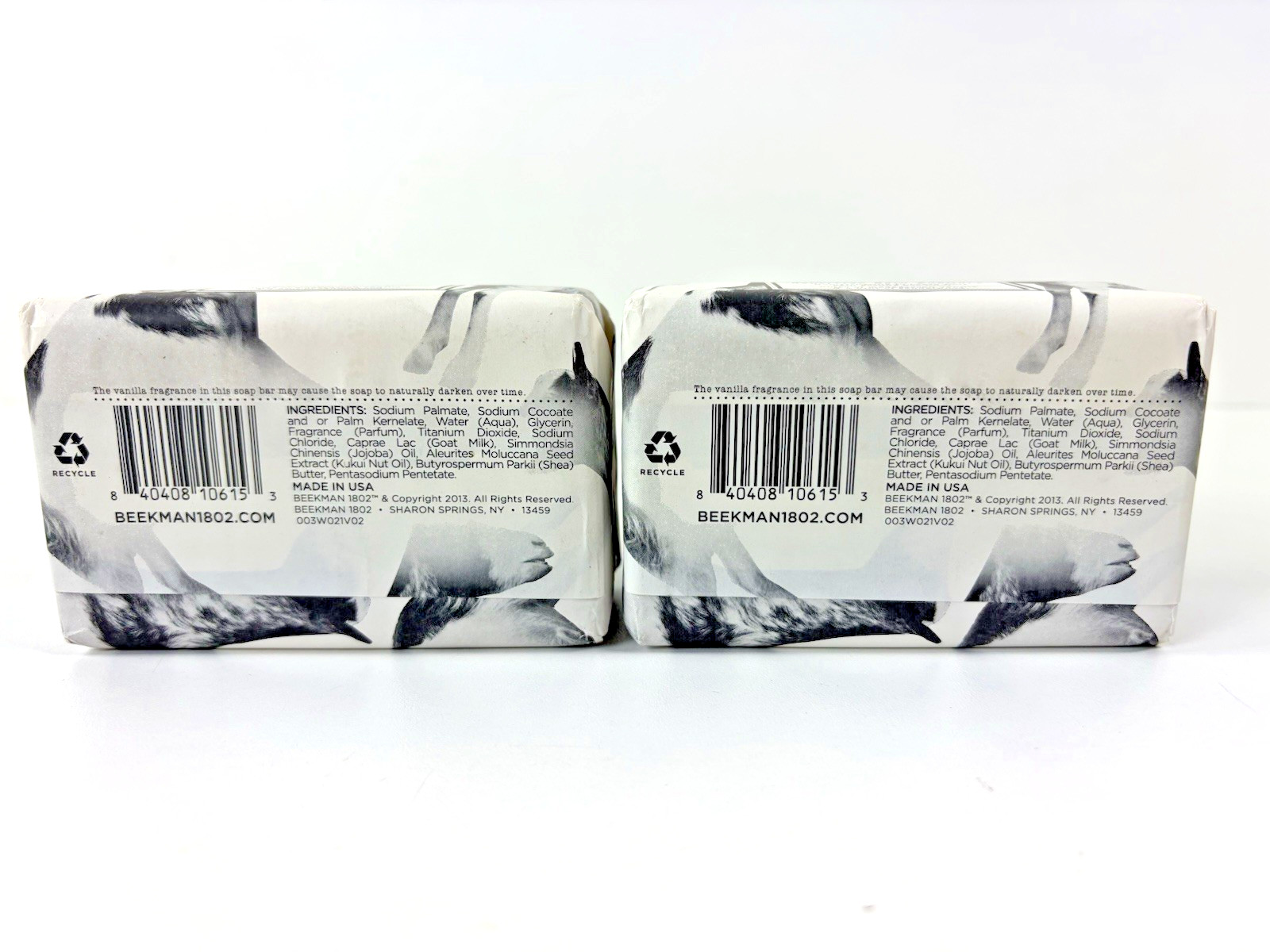 Beekman 1802 Goat Milk Soap Bar in Vanilla Absolute 9 oz Set Of 2