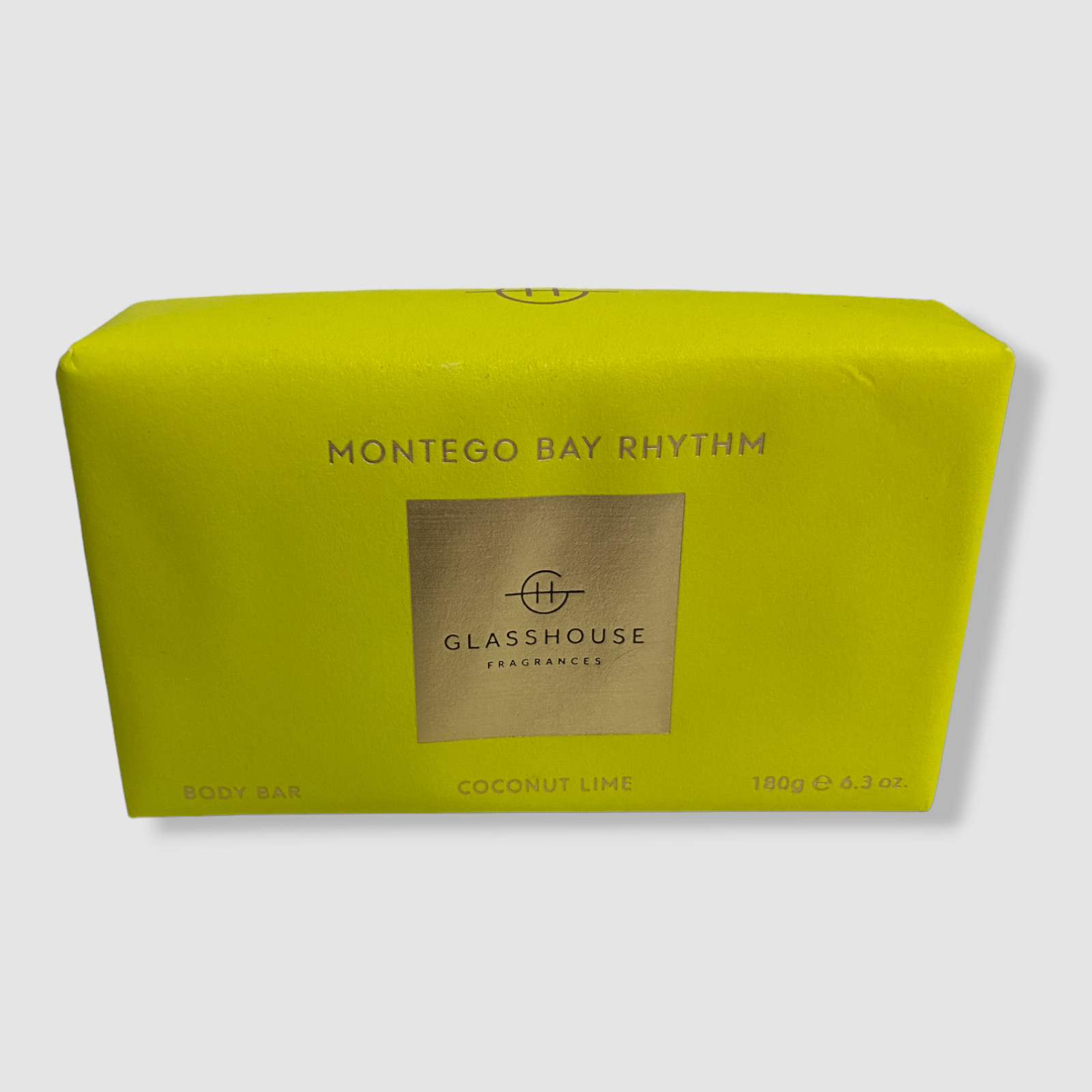 $15 GLASSHOUSE FRAGRANCES Coconut Lime Montego Bay Body Soap Bar | 6.3 oz