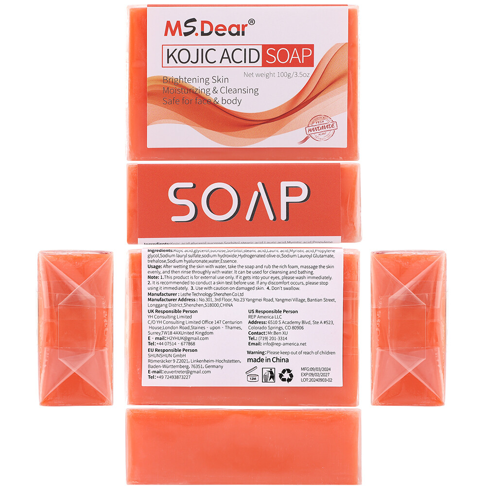 5/3X Kojic Acid Soap Acne Dark Spot Remover Skin Lightening Whitening Face Body