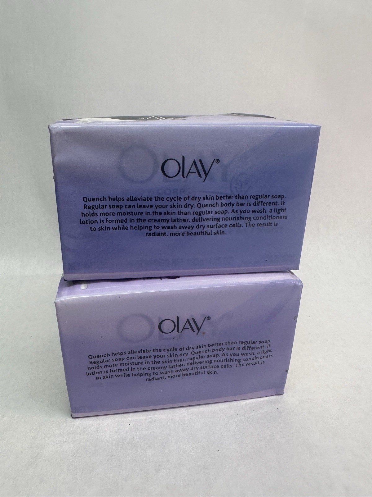 2 Olay Quench Moisturizing Beige Bars Bar Soap 4.25 oz Each (2 Pk Of 2 Bars)