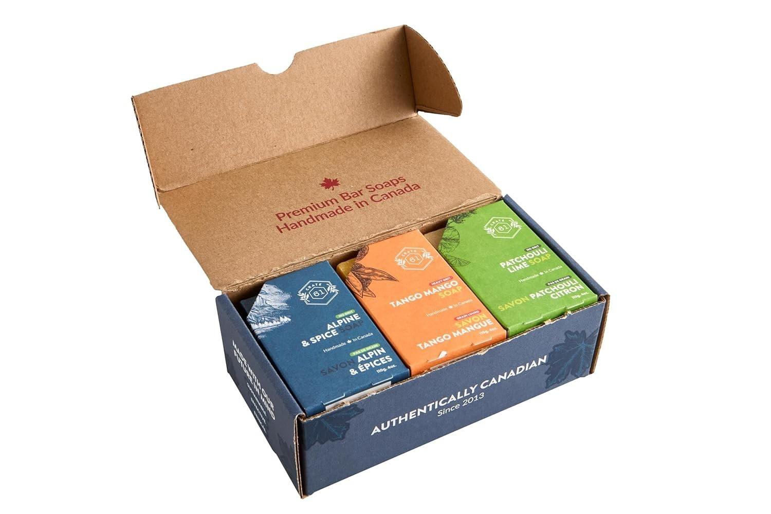 6-Piece Cold Process Soap Collection for Him – Eco-Friendly Luxury