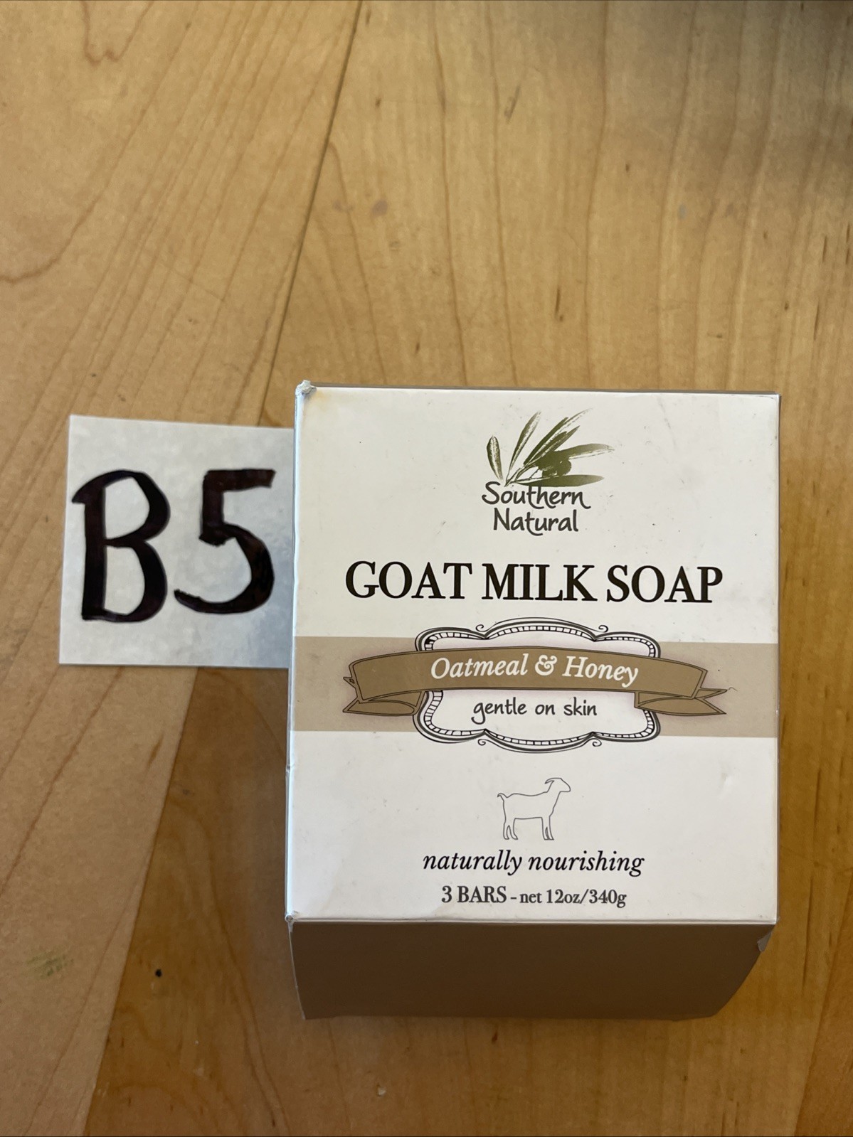 Southern Natural Goat Milk Soap Bar – Oatmeal Milk & Honey 3 Pack New In Box
