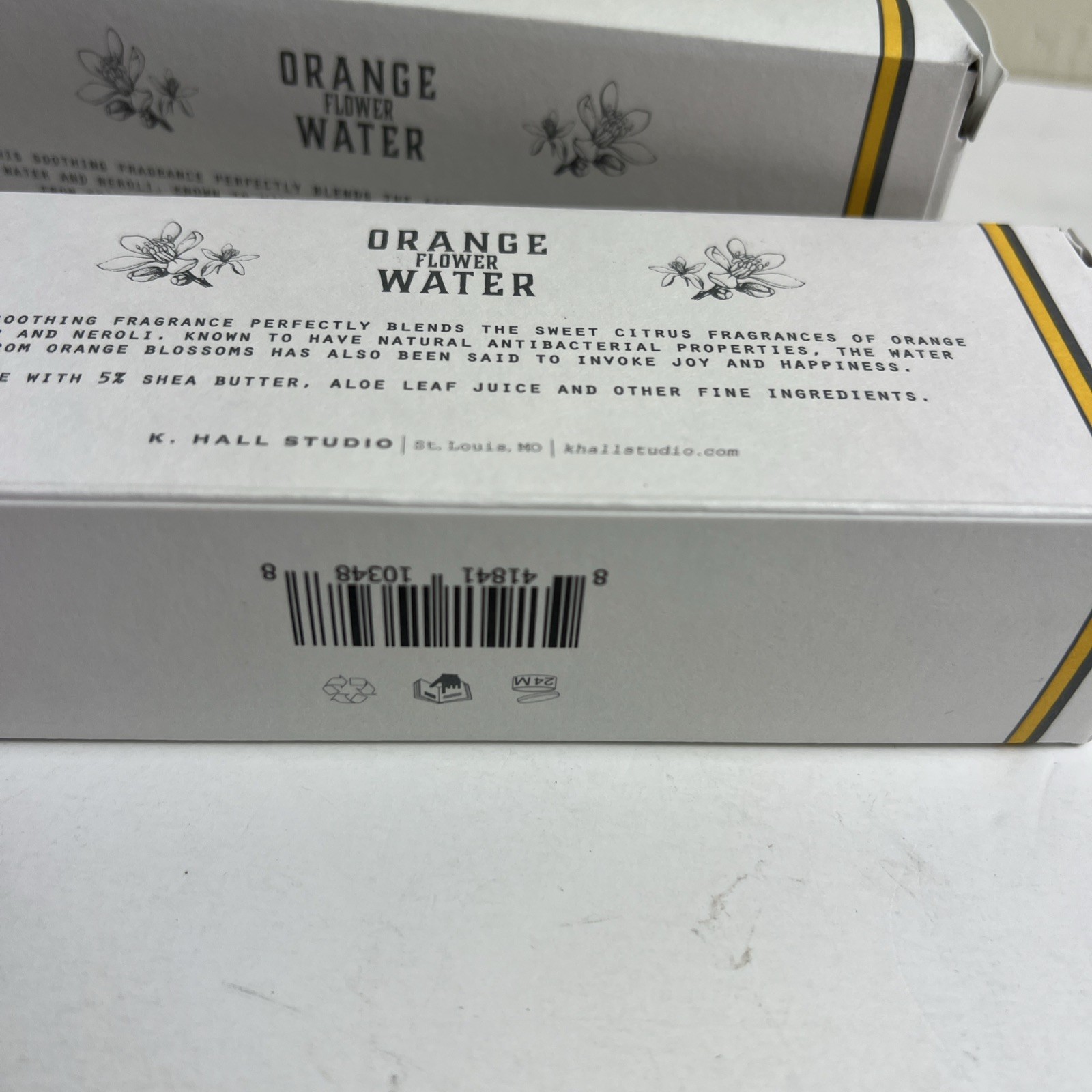 2 U.S. APOTHECARY Therapeutic Orange Flower Water Hand Body Cream 3.4 oz 100 ml