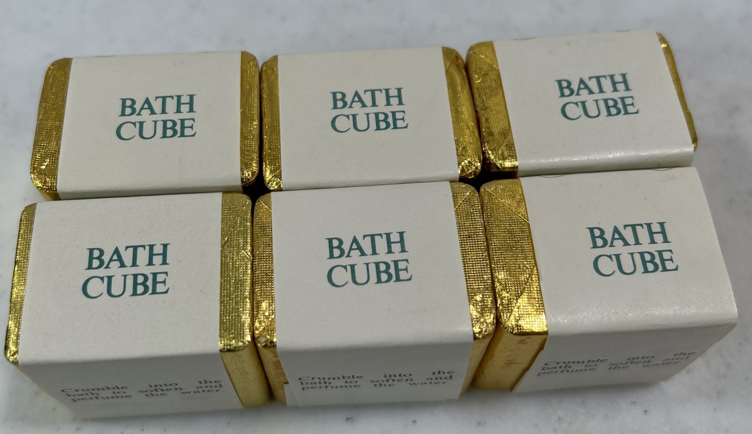 Vintage Delagar ENGLISH BATH CUBES Lot Of 6 Different! Made in England New