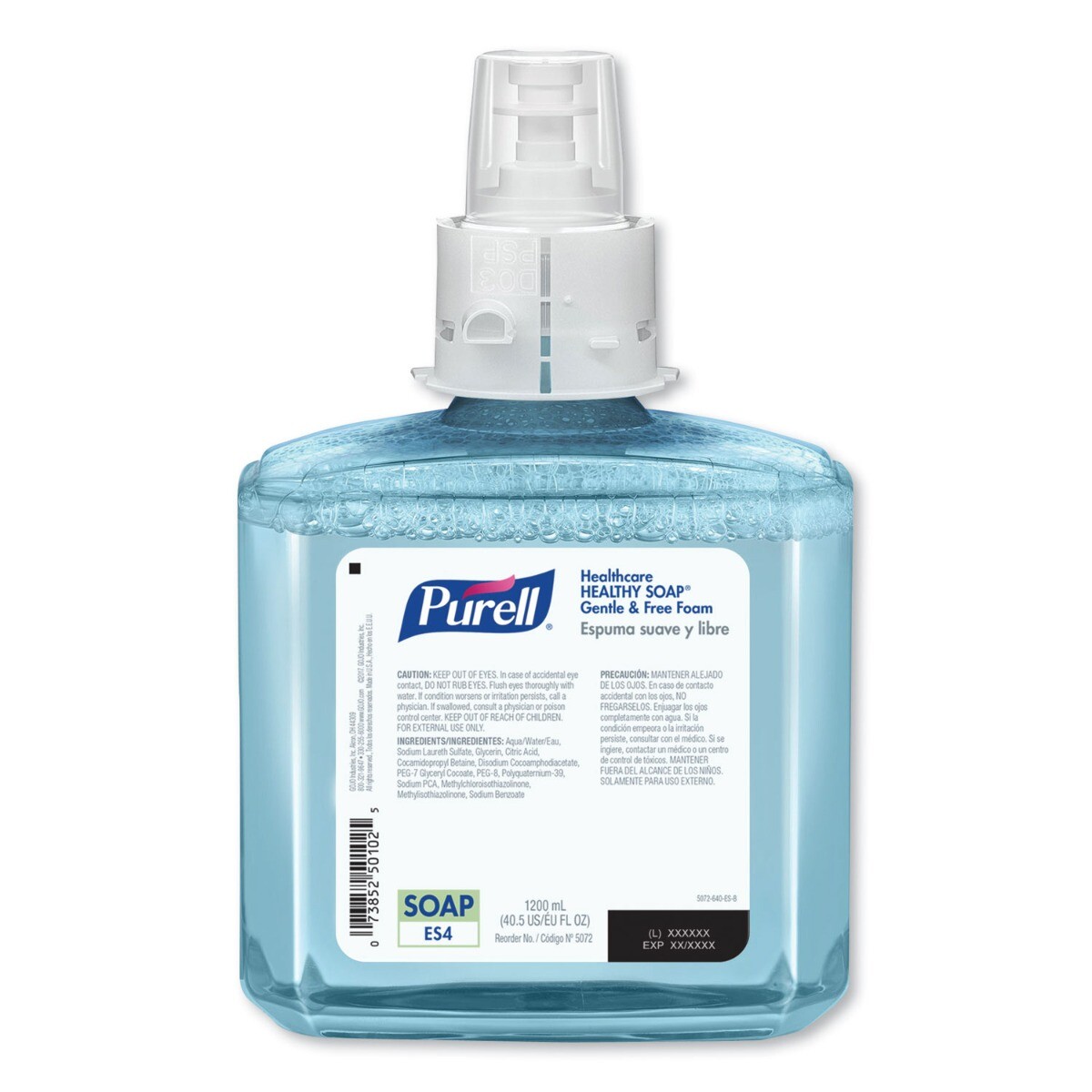 PURELL 5072-02 Gentle & Free Foam Soap, Fragrance Free, 1200 mL Hand Soap