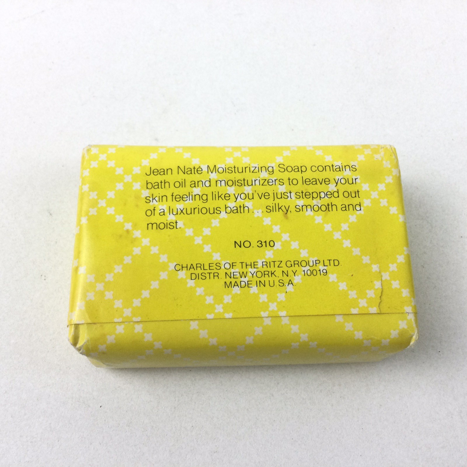 Jean Nate Moisturizing Soap Bar 3.25 oz USA Bath Hand Vintage Sealed