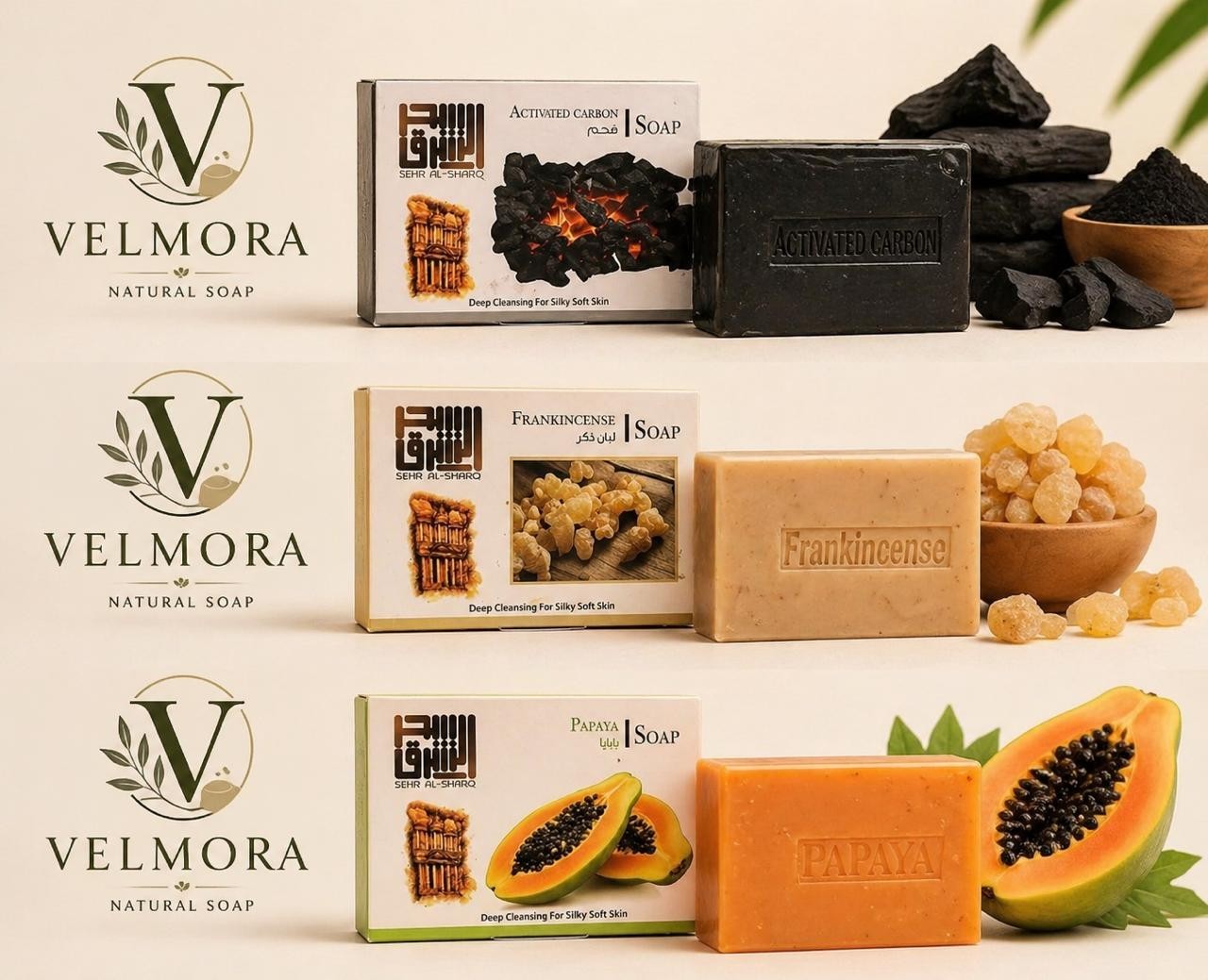NATURAL SOAP Velmora Organic Soap Bars: Chemical-Free Skin Renewal & Deep Detox