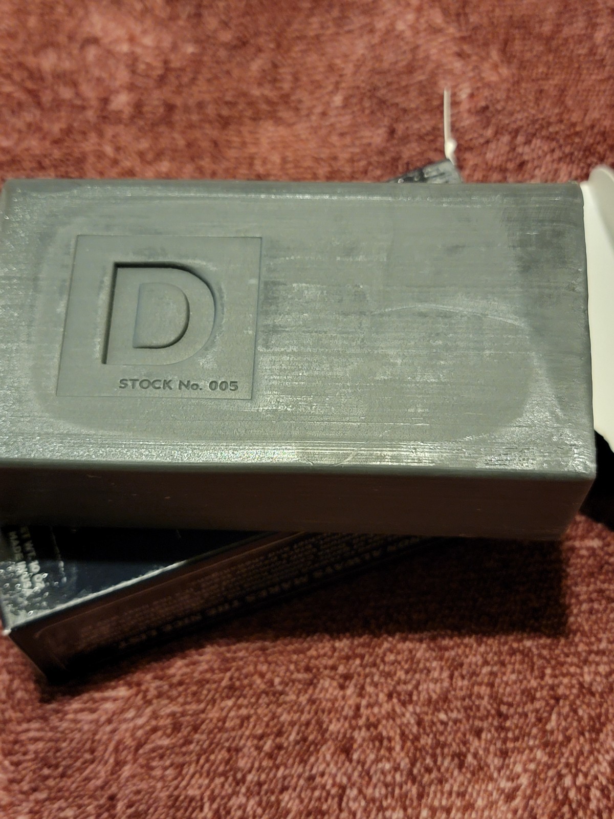 Duke Cannon Big Ass Lump of Coal Activated Charcoal Soap ~ unused in box (A-4)