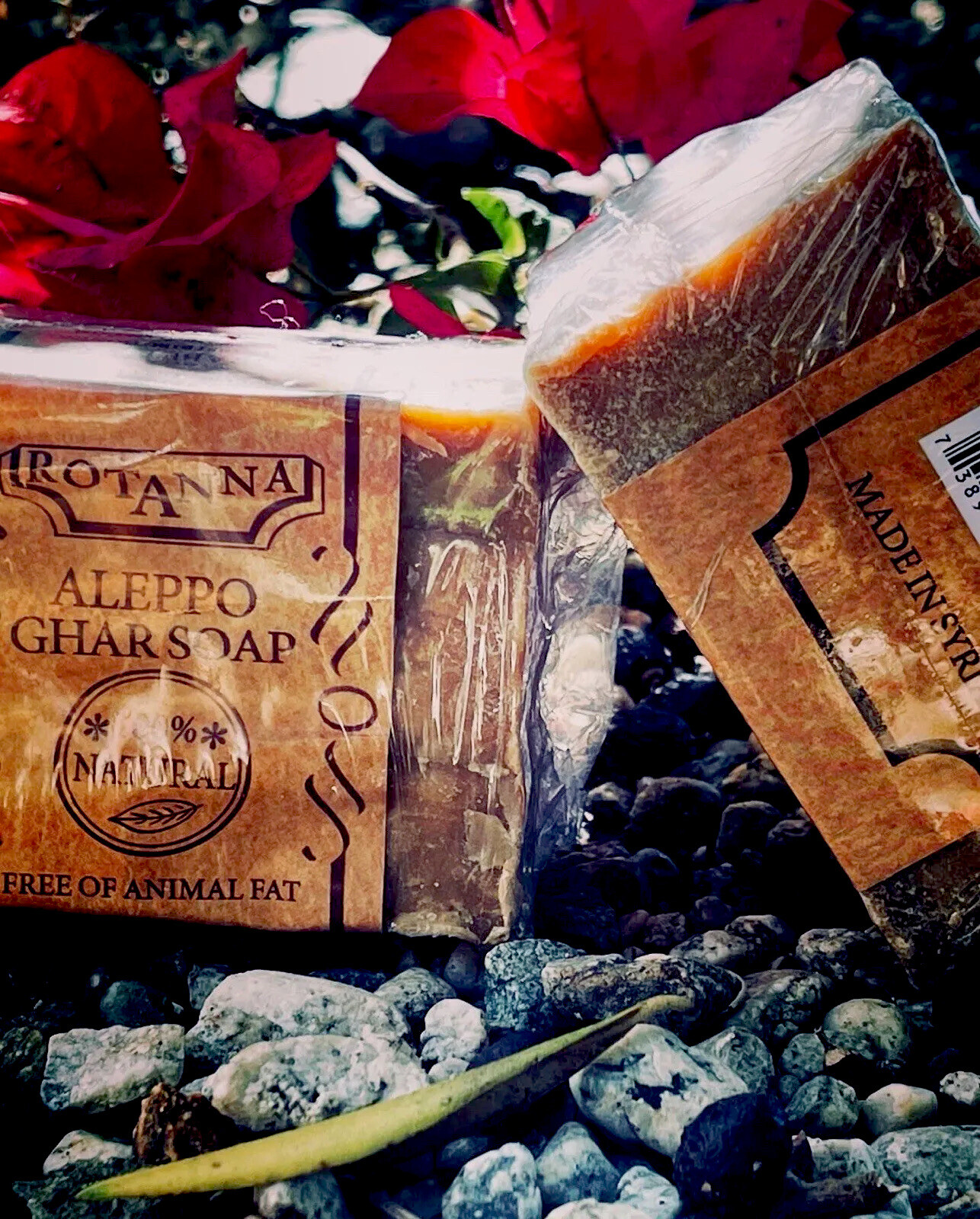 4/PK ALL-NATURAL OLIVE-LAUREL OIL SOAP FOR PSORIASIS ECZEMA ACNE SENSITIVE SKIN.