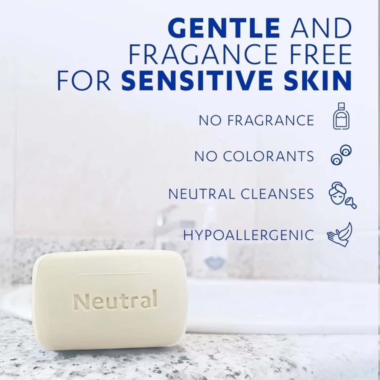 Neutro Grisi Neutral Soap 3.5oz Gentle Cleansing Bar for All Skin Types