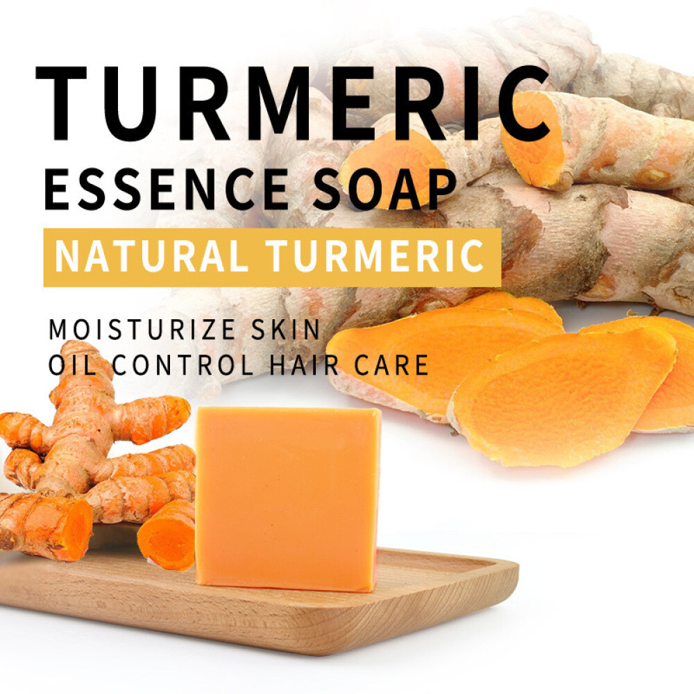 5-1x Tumeric Soap Skin Whitening Dark Spots lightening Acne Brightening Turmeric
