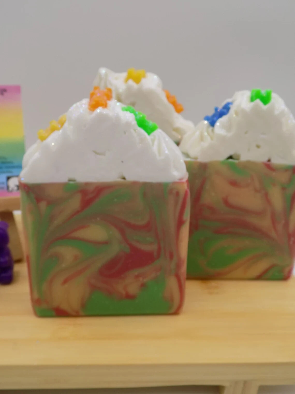Gummy Rainbow Bear Bar Soap