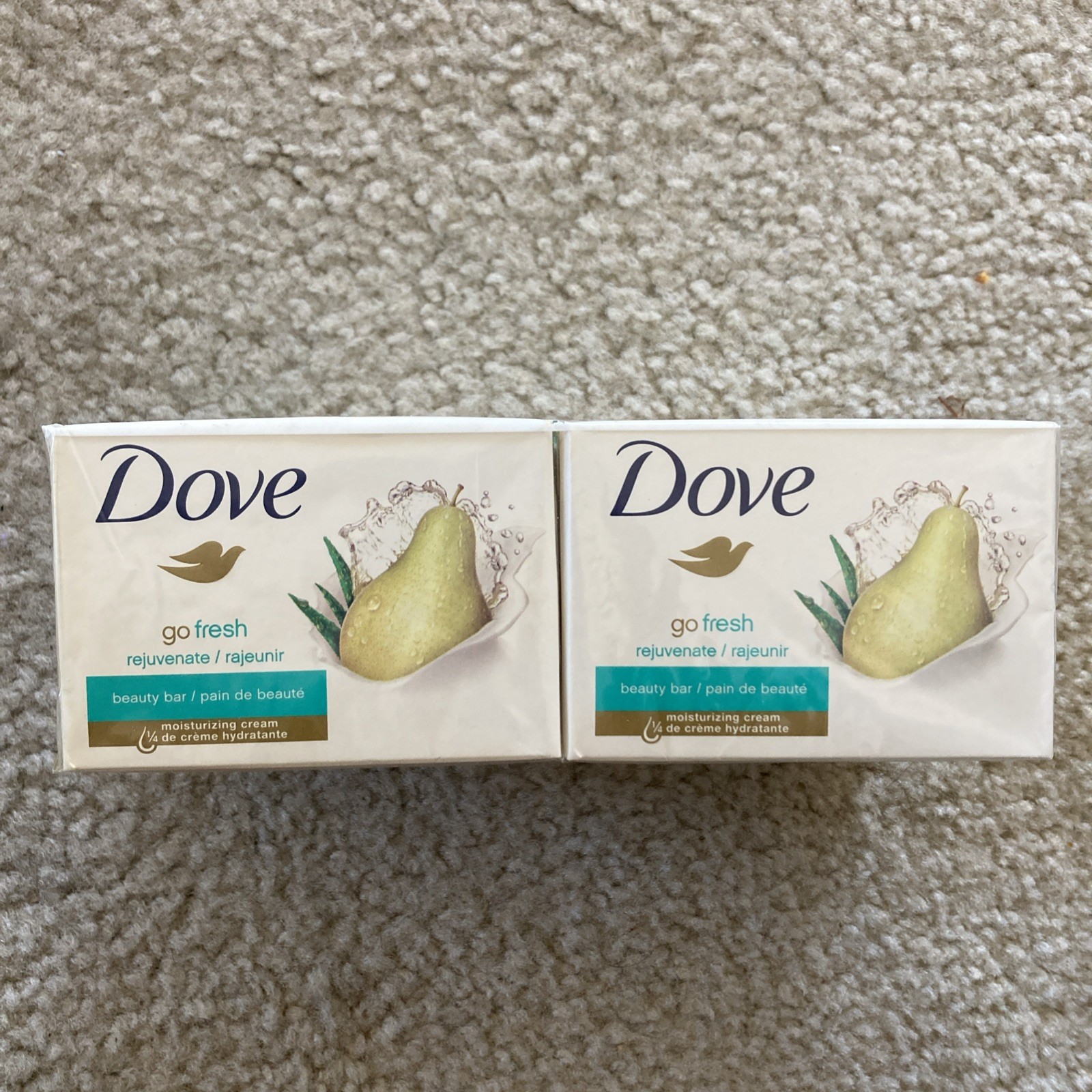 Dove Go Fresh Rejuvenate Pear and Aloe Vera Scent 6 4oz Beauty Bars