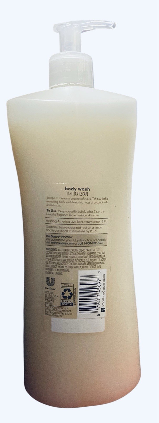 Suave Limited Edition Tahitian Escape Coconut Milk Hibiscus Body Wash 28 fl oz