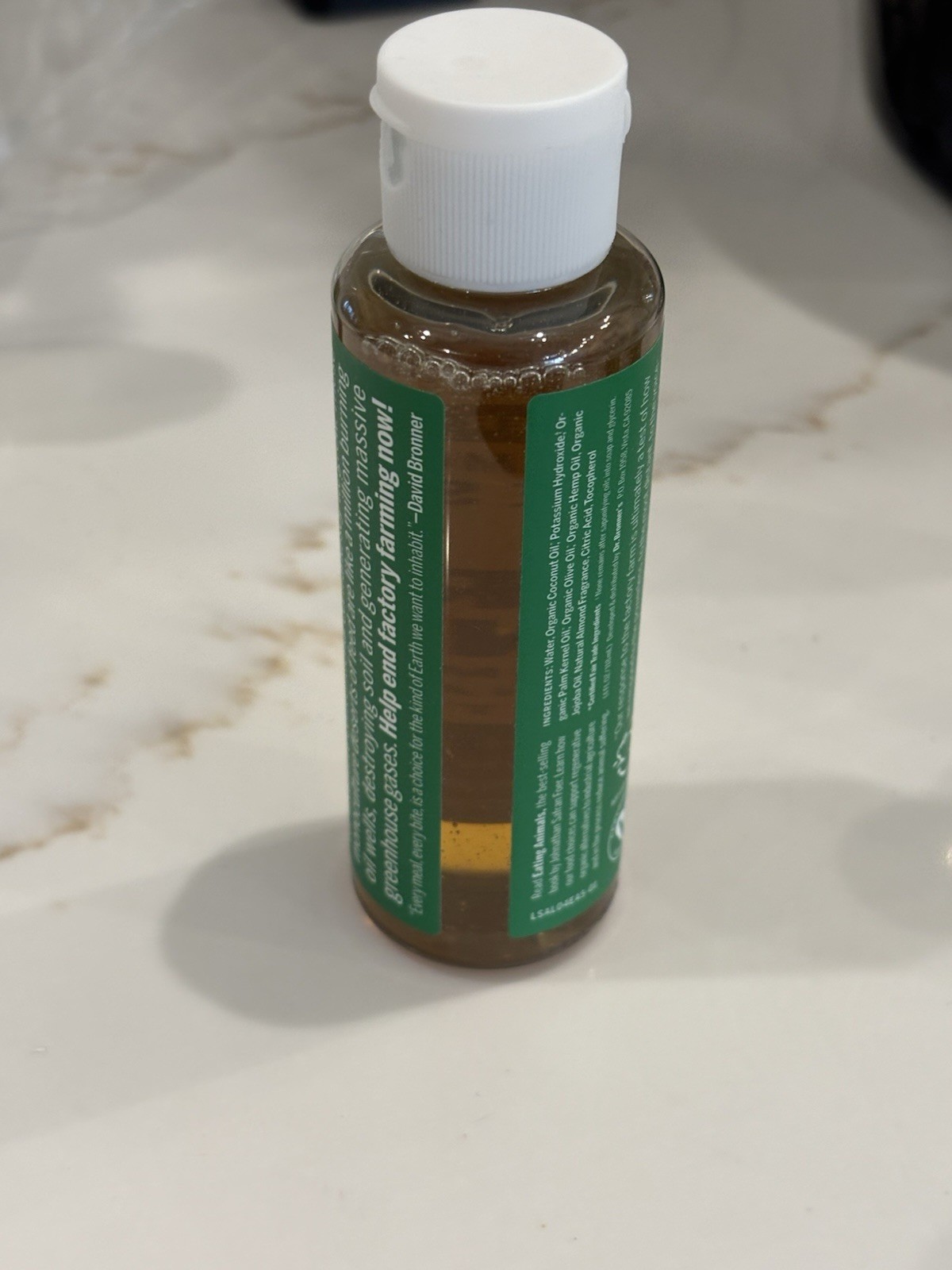 Dr Bronners 18-in-1 Hemp Almond Pure Castile Soap 8 Fl Oz Vegan Cruelty Free